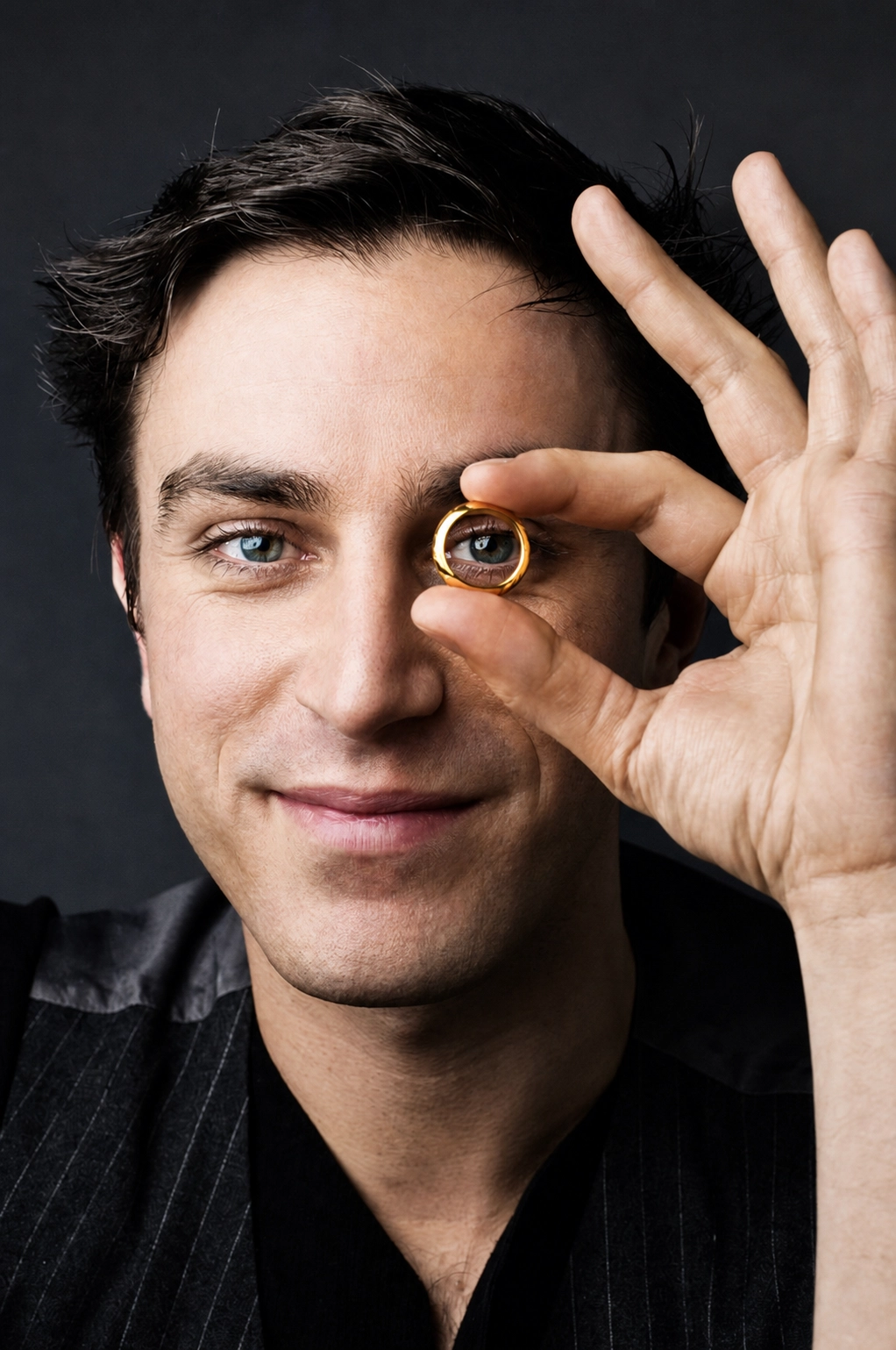 Christoph Demian - mit einem Ring vor dem Auge